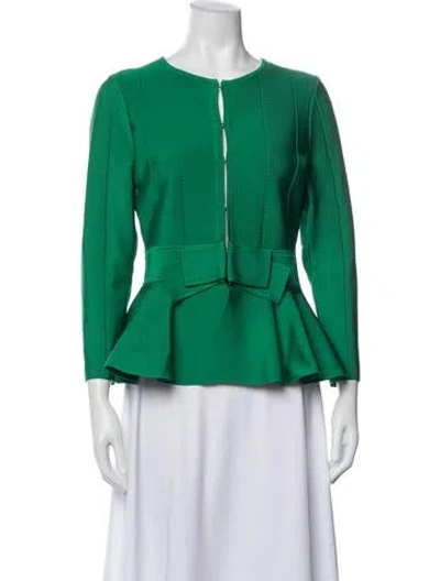 Pre-owned Ch Carolina Herrera Jacket In Green