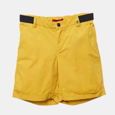 Pre-owned Ch Carolina Herrera Kids Yellow Cotton Shorts 10 Yrs