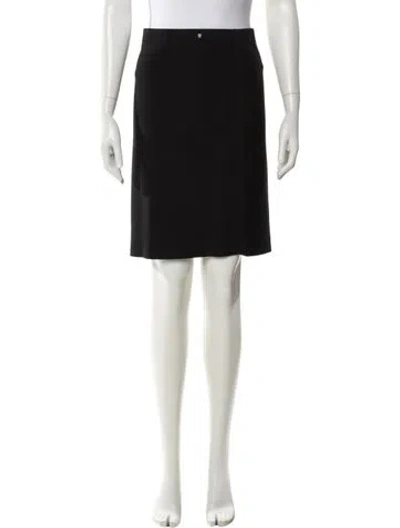 Pre-owned Ch Carolina Herrera Knee-length Skirt In Black