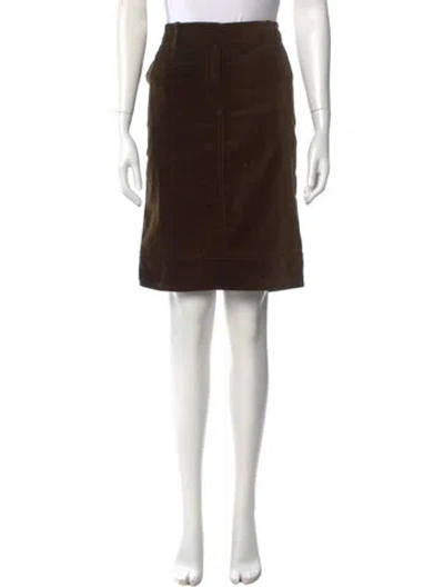 Pre-owned Ch Carolina Herrera Knee-length Skirt In Brown
