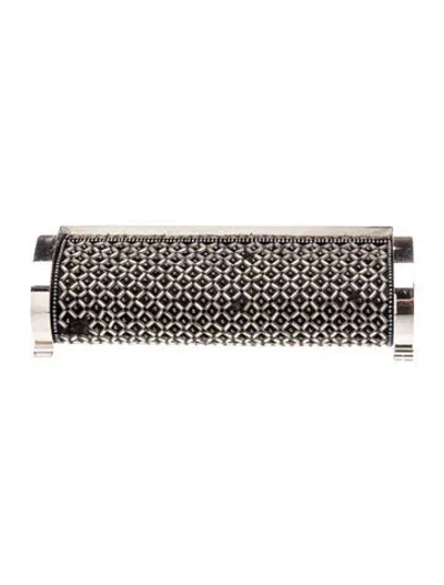 Pre-owned Ch Carolina Herrera Leather Minaudière In Multicolor