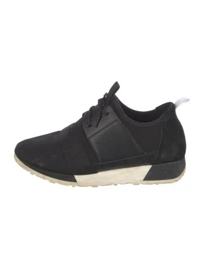 Pre-owned Ch Carolina Herrera Leather Sneakers In Blue
