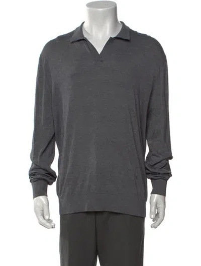 Pre-owned Ch Carolina Herrera Long Sleeve In Grey