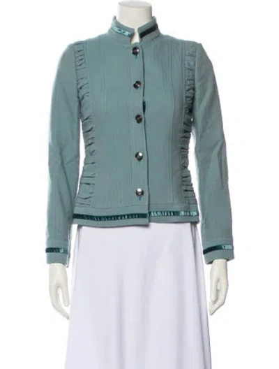 Pre-owned Ch Carolina Herrera Merino Wool Jacket In Multi