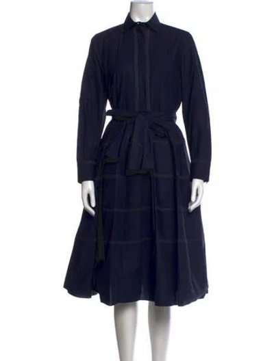 Pre-owned Ch Carolina Herrera Midi Length Dress In Blue