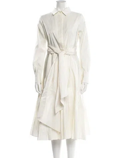 Pre-owned Ch Carolina Herrera Midi Length Dress In Neutral