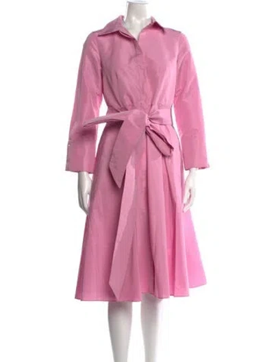 Pre-owned Ch Carolina Herrera Midi Length Dress In Pink