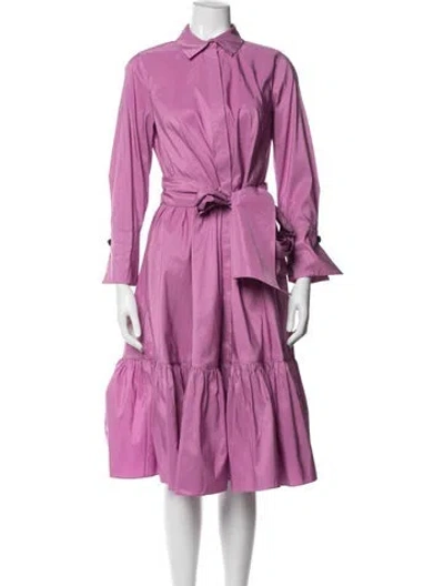 Pre-owned Ch Carolina Herrera Midi Length Dress W/ Tags In Purple