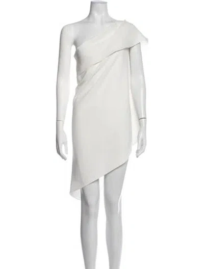Pre-owned Ch Carolina Herrera One-shoulder Sleeveless Top In Neutrals