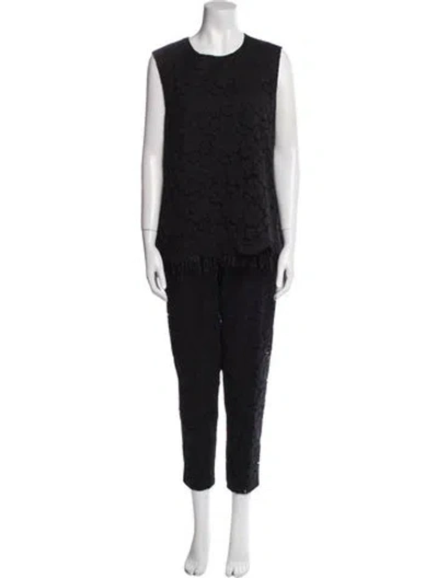 Pre-owned Ch Carolina Herrera Pant Set In Black