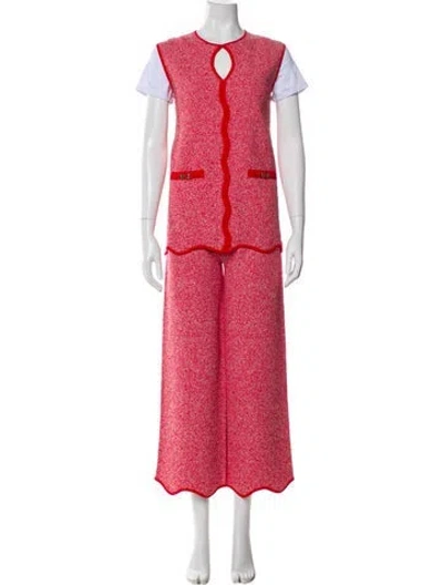 Pre-owned Ch Carolina Herrera Pant Set In Pink