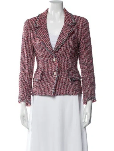 Pre-owned Ch Carolina Herrera Printed Blazer In Multi