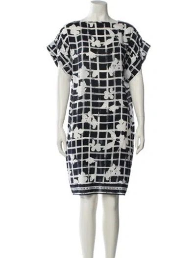 Pre-owned Ch Carolina Herrera Printed Knee-length Dress In Multi