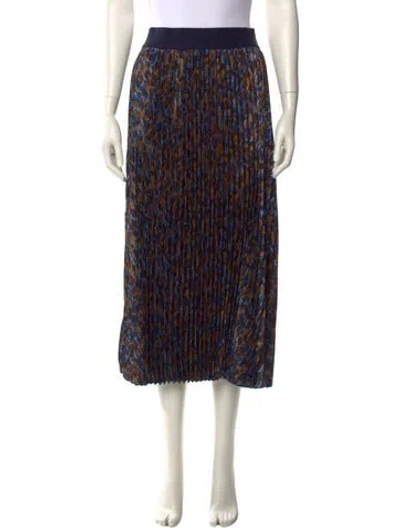Pre-owned Ch Carolina Herrera Printed Midi Length Skirt In Multi