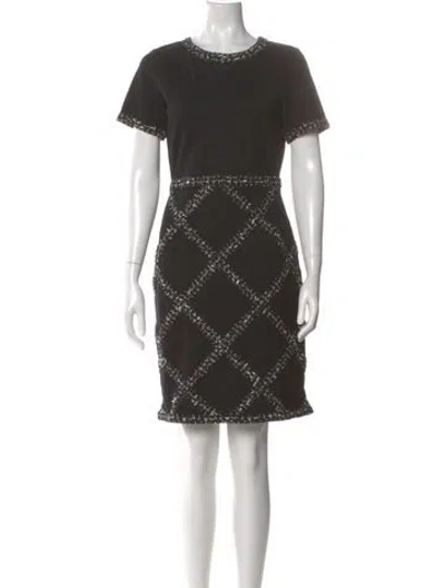 Pre-owned Ch Carolina Herrera Printed Mini Dress In Multi