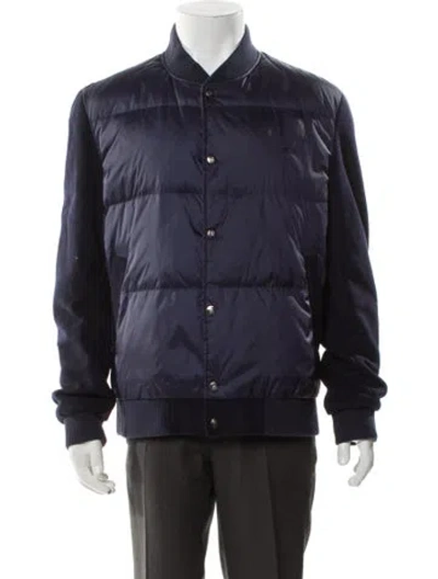 Pre-owned Ch Carolina Herrera Puffer Coat In Gray