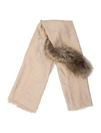 Pre-owned Ch Carolina Herrera Shawl In Neutral