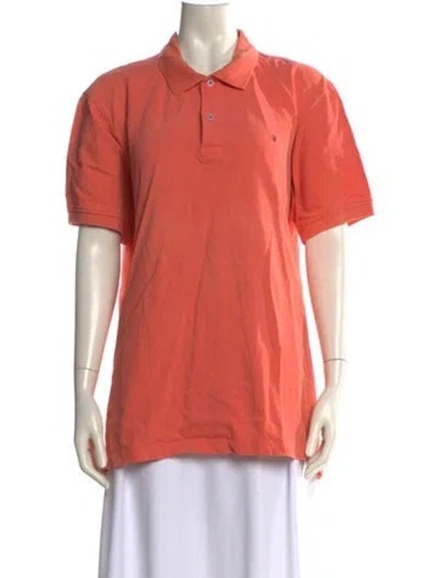 Pre-owned Ch Carolina Herrera Short Sleeve Polo In Orange