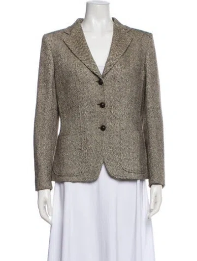 Pre-owned Ch Carolina Herrera Silk Blazer In Multi