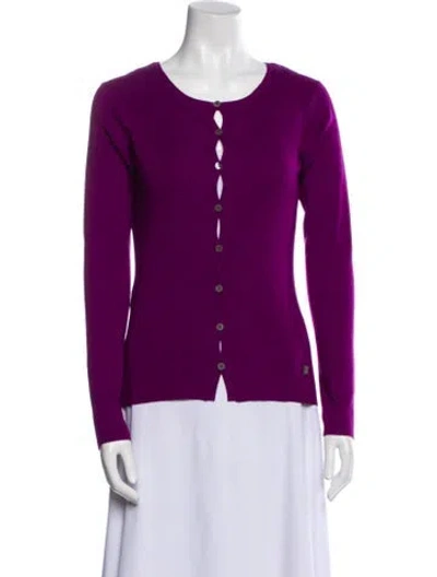 Pre-owned Ch Carolina Herrera Silk Evening Jacket In Purple