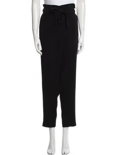 Pre-owned Ch Carolina Herrera Straight Leg Pants In Black
