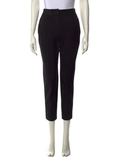 Pre-owned Ch Carolina Herrera Straight Leg Pants In Black