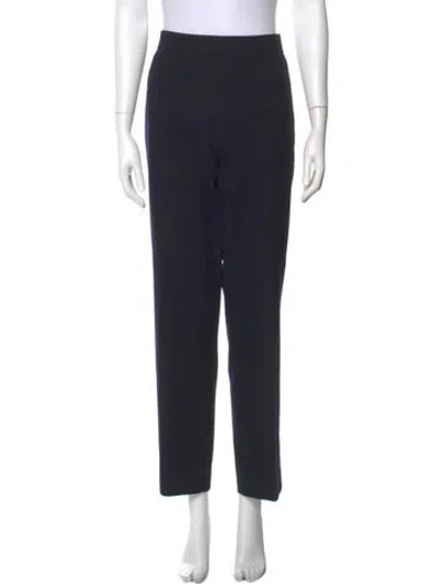Pre-owned Ch Carolina Herrera Straight Leg Pants In Blue