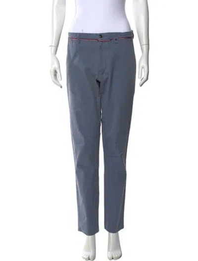 Pre-owned Ch Carolina Herrera Straight Leg Pants In Blue