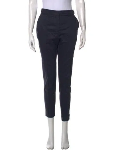 Pre-owned Ch Carolina Herrera Straight Leg Pants In Blue