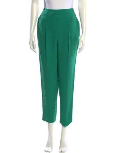 Pre-owned Ch Carolina Herrera Straight Leg Pants In Green