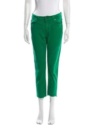 Pre-owned Ch Carolina Herrera Straight Leg Pants In Green