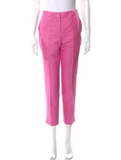Pre-owned Ch Carolina Herrera Straight Leg Pants In Pink