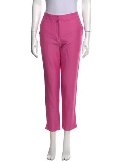 Pre-owned Ch Carolina Herrera Straight Leg Pants In Pink