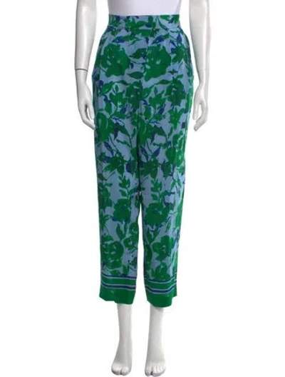 Pre-owned Ch Carolina Herrera Striped Straight Leg Pants In Multi