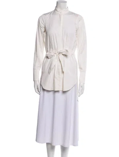 Pre-owned Ch Carolina Herrera Trench Coat In Neutral