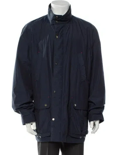 Pre-owned Ch Carolina Herrera Utility Jacket In Blue