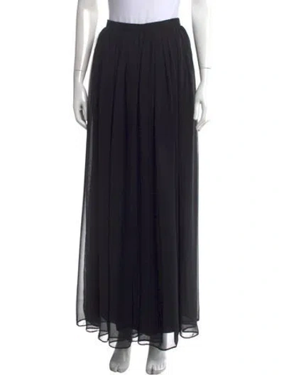 Pre-owned Ch Carolina Herrera Wide Leg Pants In Black