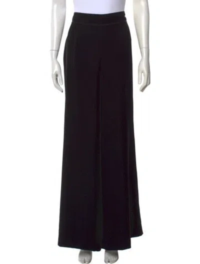Pre-owned Ch Carolina Herrera Wide Leg Pants In Black