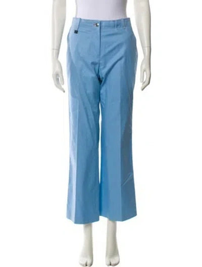Pre-owned Ch Carolina Herrera Wide Leg Pants In Blue