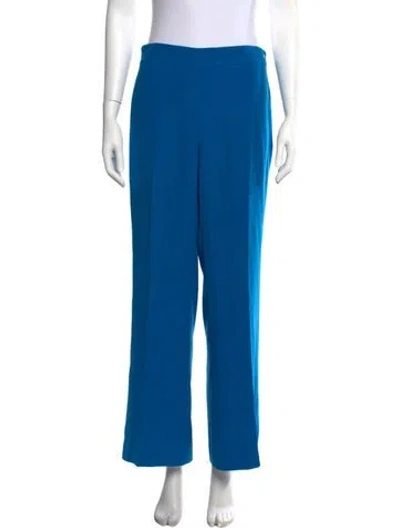 Pre-owned Ch Carolina Herrera Wide Leg Pants In Blue