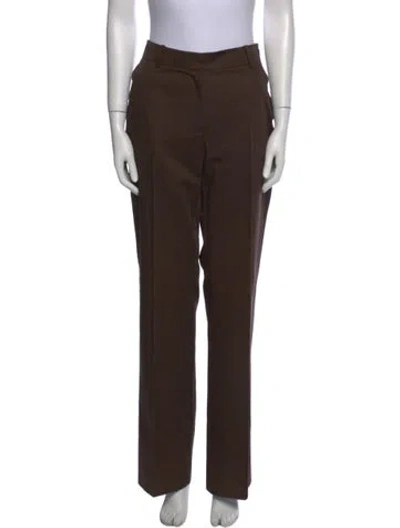 Pre-owned Ch Carolina Herrera Wide Leg Pants In Brown