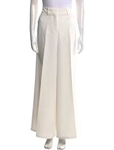 Pre-owned Ch Carolina Herrera Wide Leg Pants In Neutral