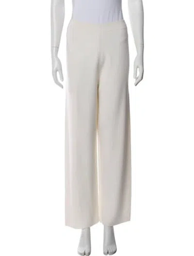 Pre-owned Ch Carolina Herrera Wide Leg Pants In Neutral