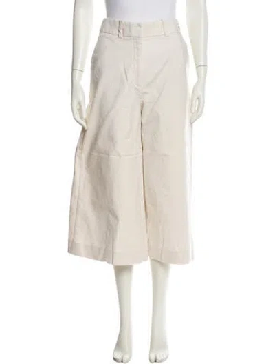Pre-owned Ch Carolina Herrera Wide Leg Pants In Neutral
