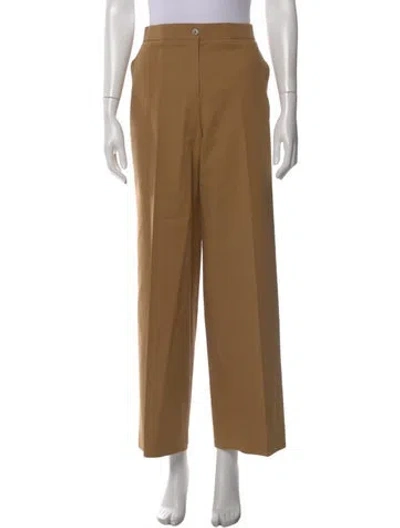 Pre-owned Ch Carolina Herrera Wide Leg Pants In Neutral