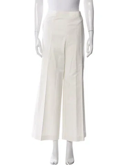 Pre-owned Ch Carolina Herrera Wide Leg Pants In Neutral