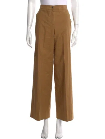 Pre-owned Ch Carolina Herrera Wide Leg Pants In Neutral