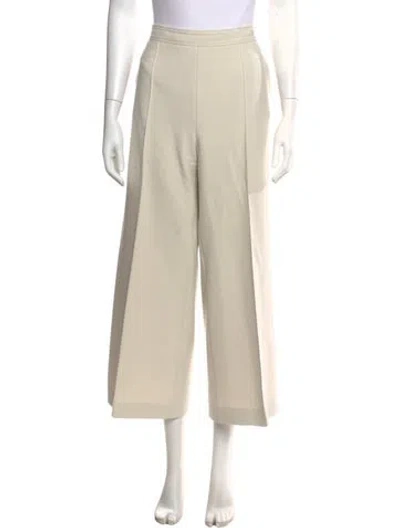 Pre-owned Ch Carolina Herrera Wide Leg Pants In Neutral
