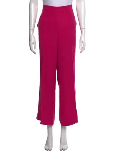 Pre-owned Ch Carolina Herrera Wide Leg Pants In Purple