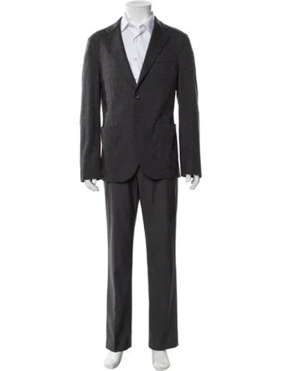 Pre-owned Ch Carolina Herrera Wool Blazer In Gray